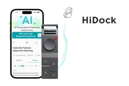 HiDock P1 AI Voice Recorder REVIEW Reliable Meeting Capture with Smart AI Transcription HiDock P1 AI Recorder